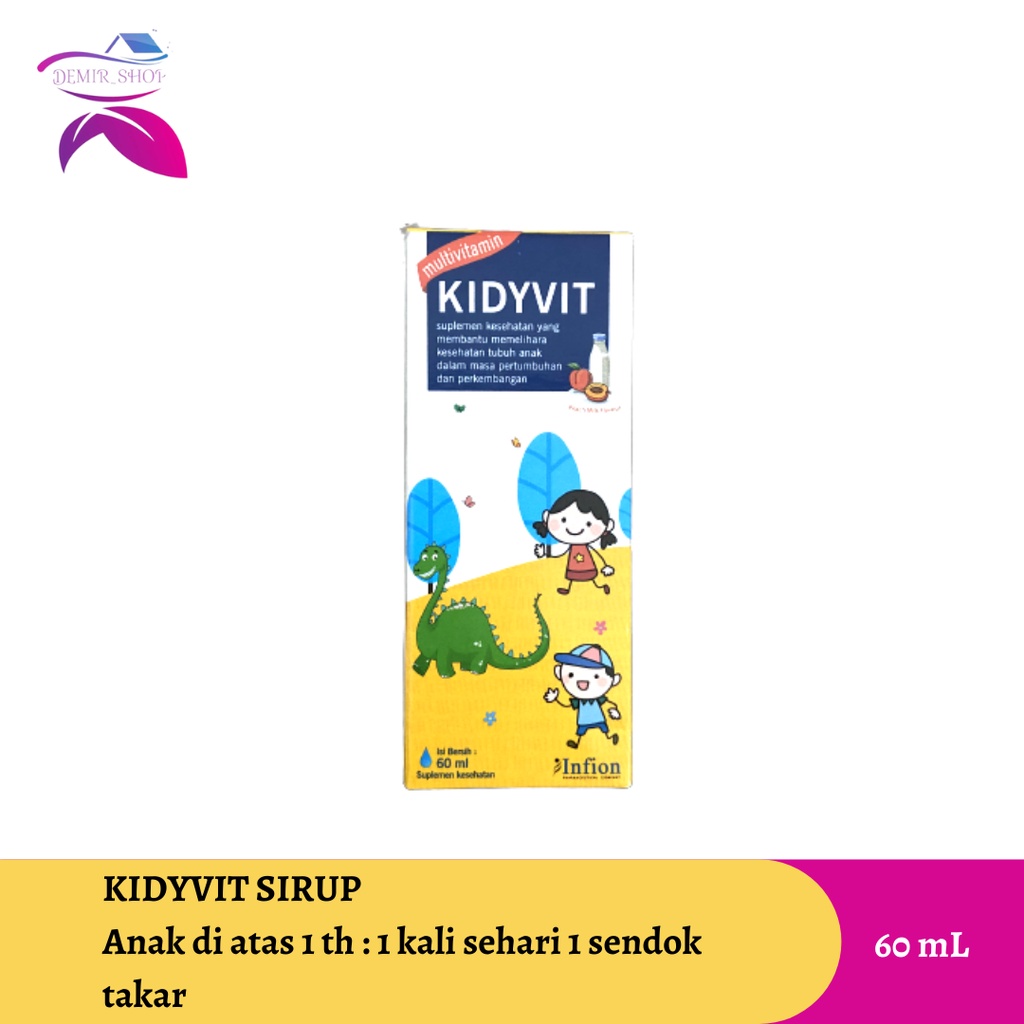 Kidyvit Junior Drop &amp; Kidyvit Sirup Multivitamin Anak Daya Tahan Tubuh