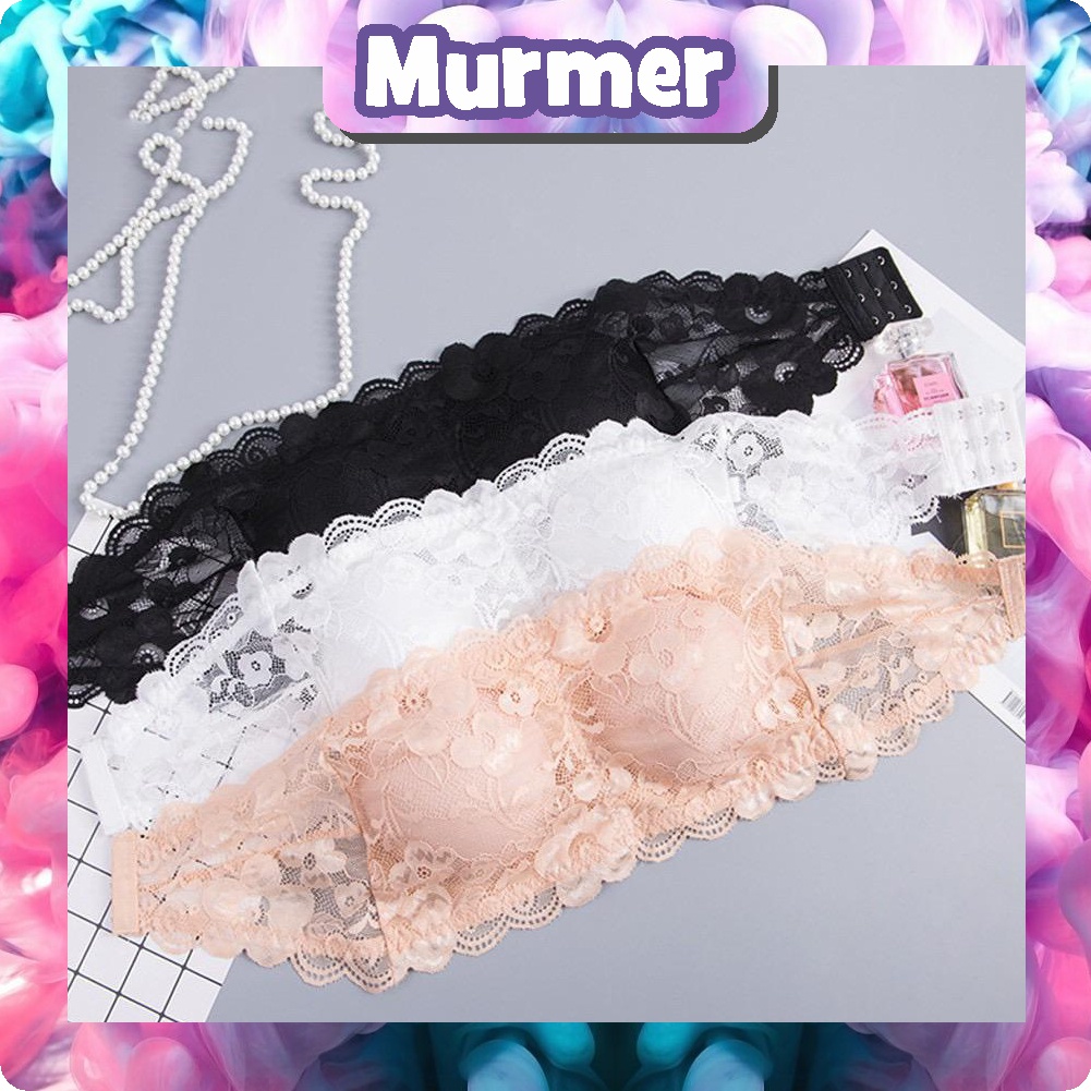 MurmerOfficial B026 Bra Crop Top Kemben Bandeau Sexy Tanpa Tali Pakaian Dalam Wanita BH Busa Import