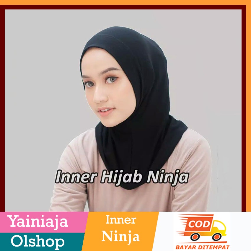 Inner Ciput Ninja Antem Anti Budeg Daleman Hijab Bergo Malay Jersey Premium Polos Anti Tembem Adem