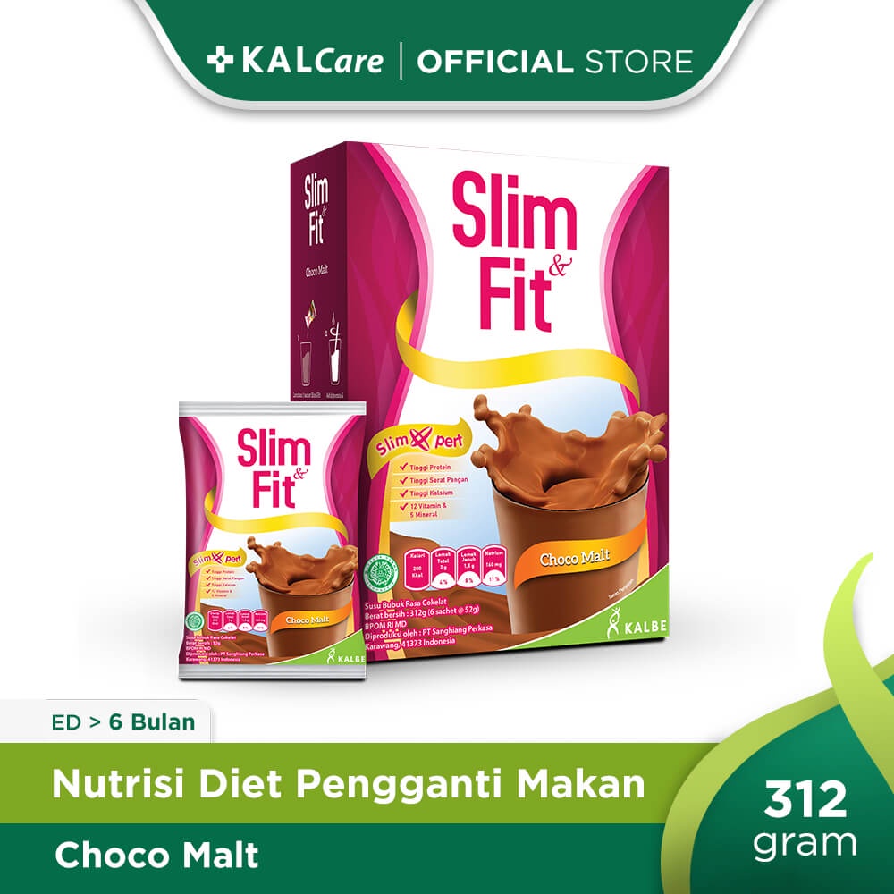 

Slim & Fit Meal Replacement Choco Malt 6x52gr