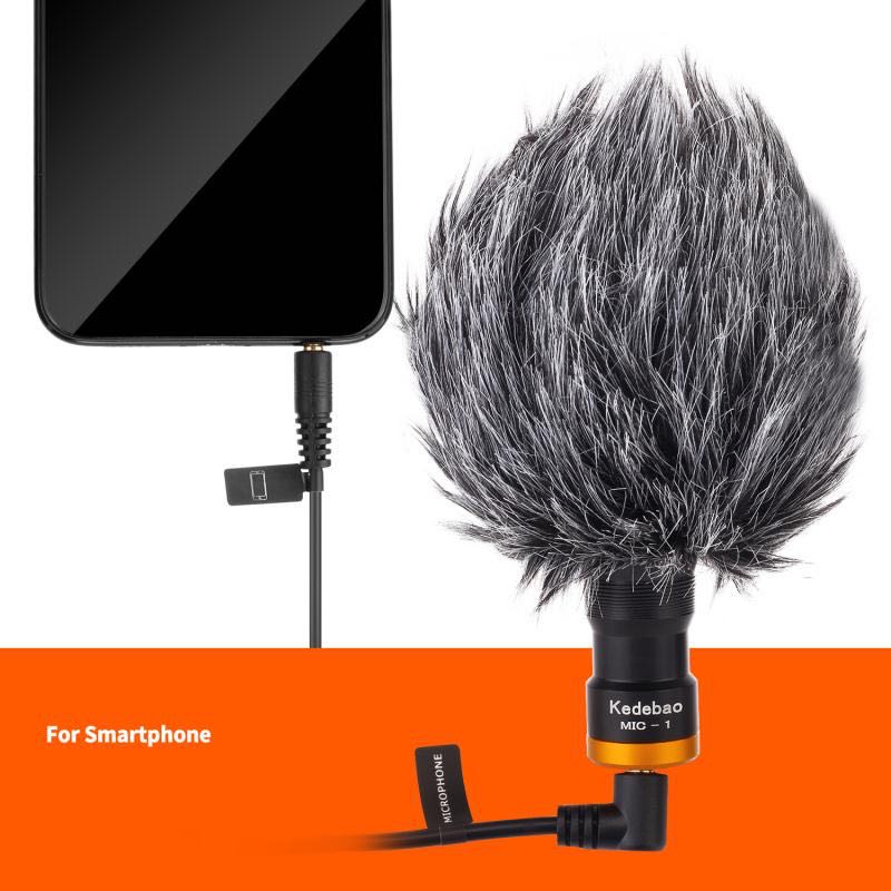 Kedebao Mic-1 Universal Cardioid Microphone Mini Shotgun for Camera &amp; Smartphone