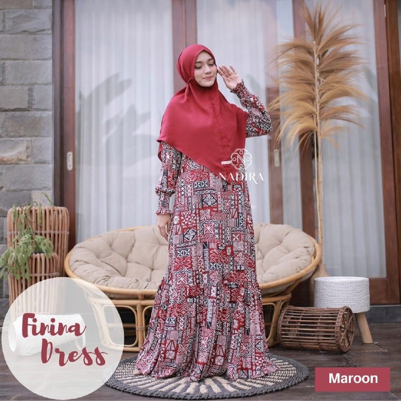 FININA DRESS || Gamis Syari Original by NADIRA