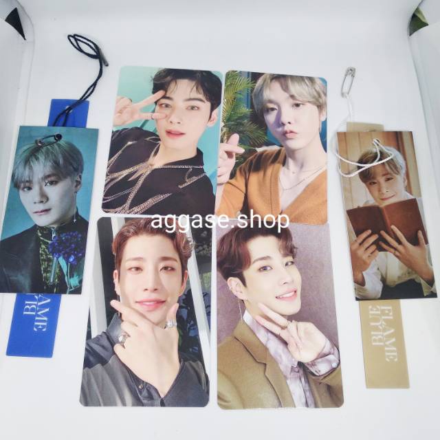 Photocard Astro Blue Flame 6th mini album eunwoo monbin sanha jinjin MJ rocky