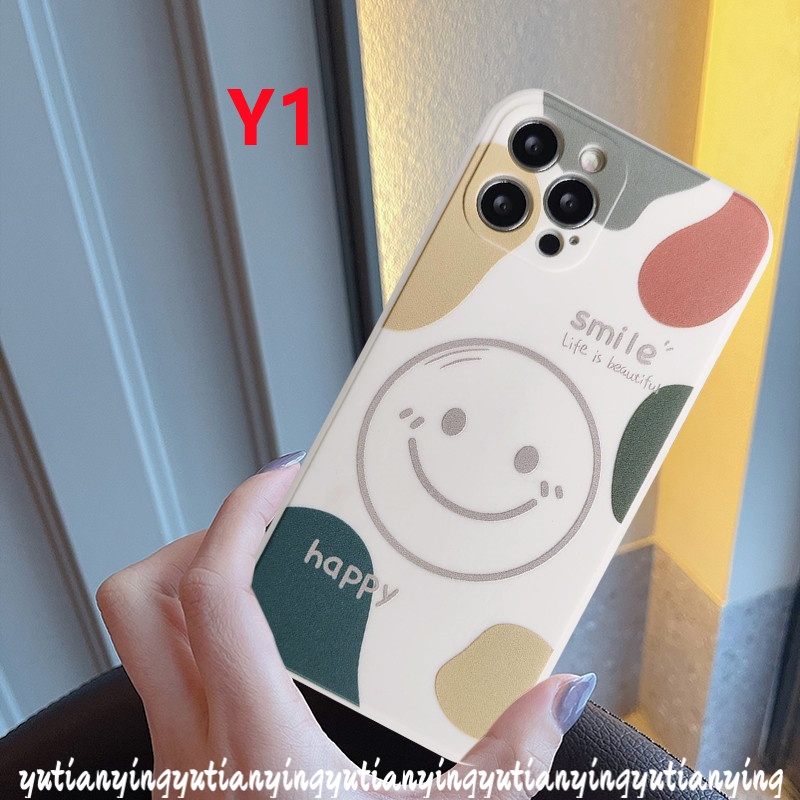 Soft Case Bahan Tpu Motif Happy Smile Tahan Banting Untuk Infinix Smart 5 Hot 10 Play 6 11 Play 11 11 11 10S 10T Note 8