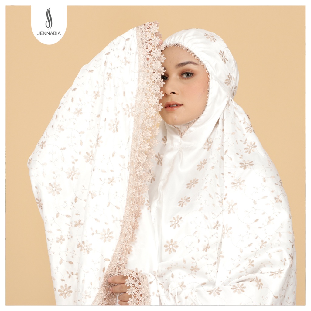 JENNABIA - Mukena Dewasa Premium Mewah Sutra Milo Prada Jumbo