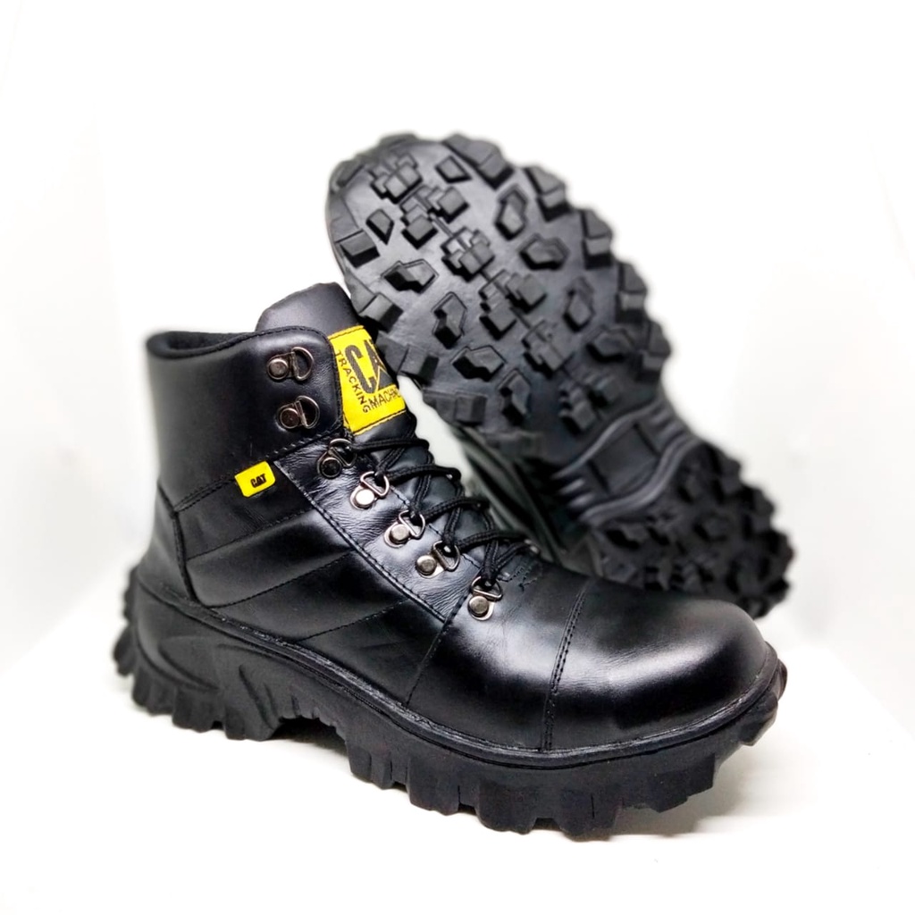big sale  Model terbaru cat kulit hitam sepatu kulit safety sepatu outdoor