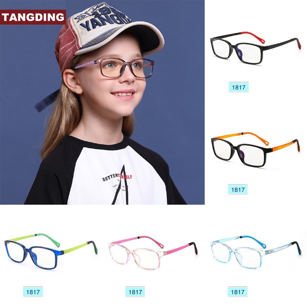 【COD Tangding】6 Pattern Teenager Children Anti Blue Light Protect Glasses Ipad Tablet Handphone Gaming Computer Eye Strain Reduction Eye Care UV