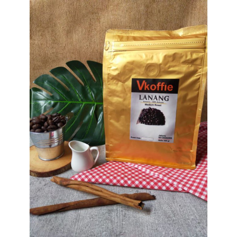 

Vkoffie Roasted Bean Robusta Lanang 1000gr