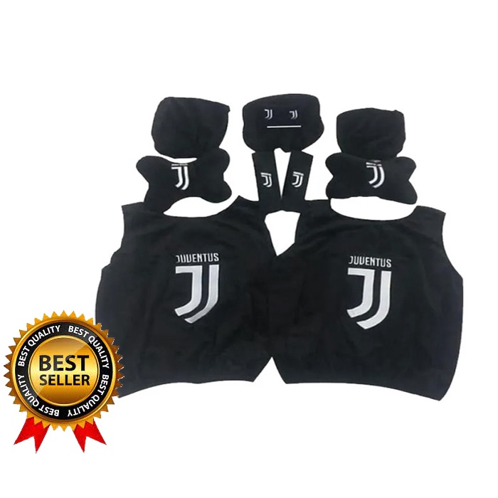 Bantal sarung jok bola juventus paket 5in1