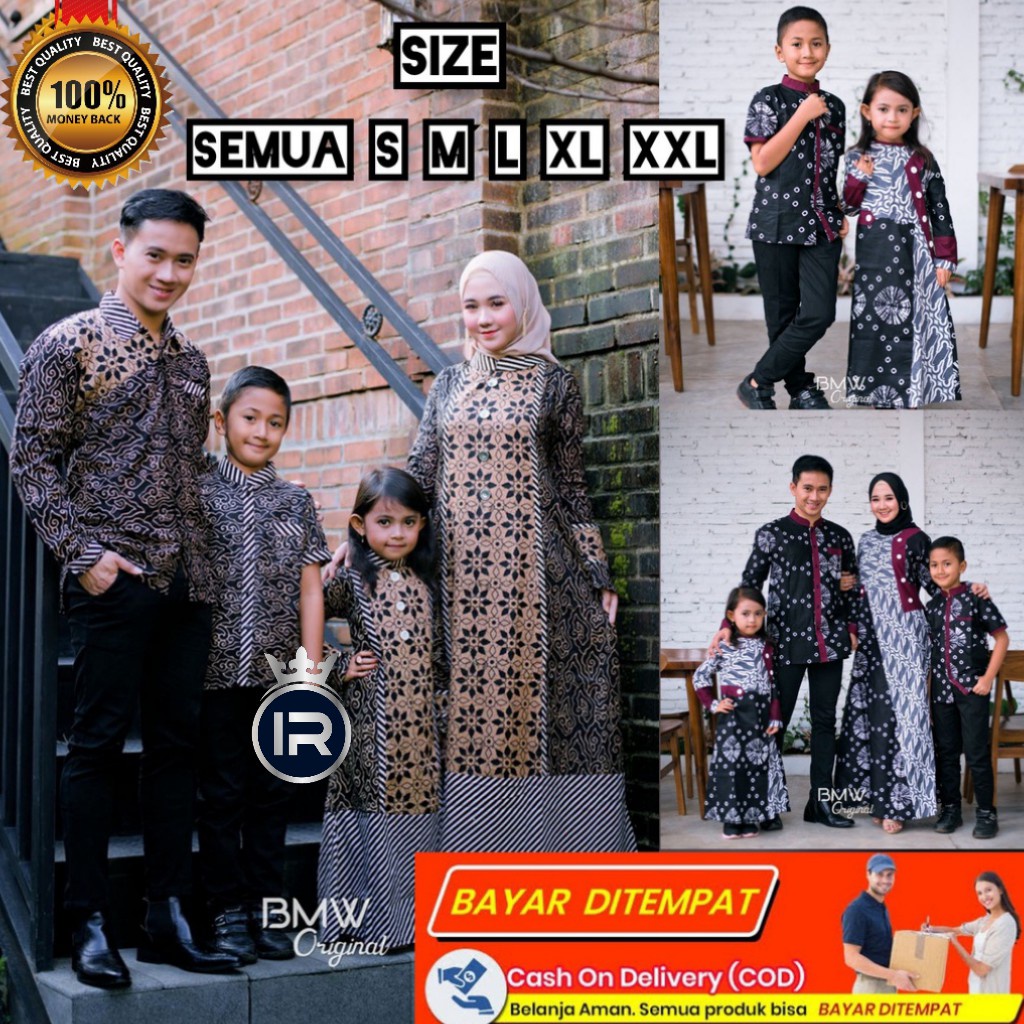 BAJU BATIK COUPLE GAMIS DRESS KELUARGA ANAK SARIMBIT PASANGAN SUAMI ISTRI AYAH IBU CEWEK CEWE COWOK 
