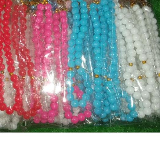 ❄ 100pcs SOUVENIR TASBIH MUTE KECIL WARNA DOP 33 BUTIR ★
