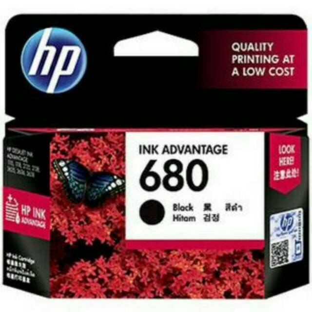 Refill Tinta HP 680 black original