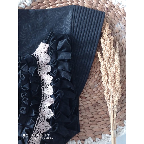 Jilbab rafilah gotik prada bahan jersey embos premium