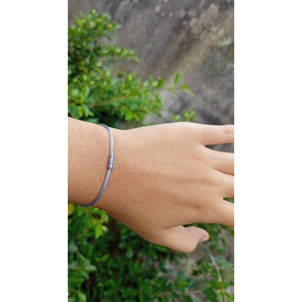 gelang tali satin cina simple (model serut)