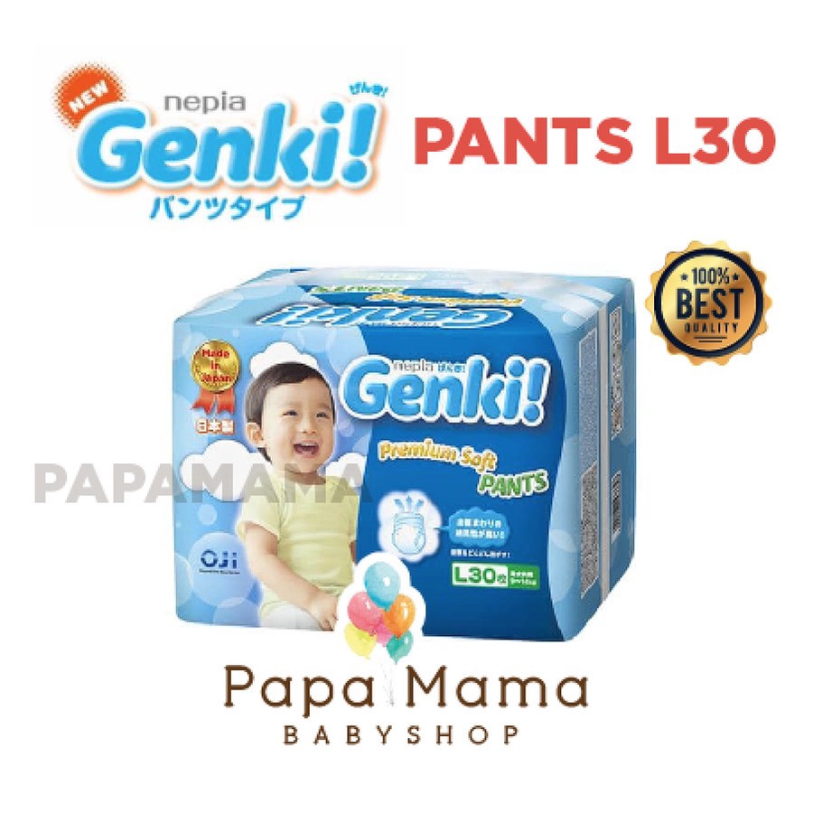 PROMO SPESIAL ! ALL SIZE NEPIA GENKI - Popok Bayi Baby Popok Genki