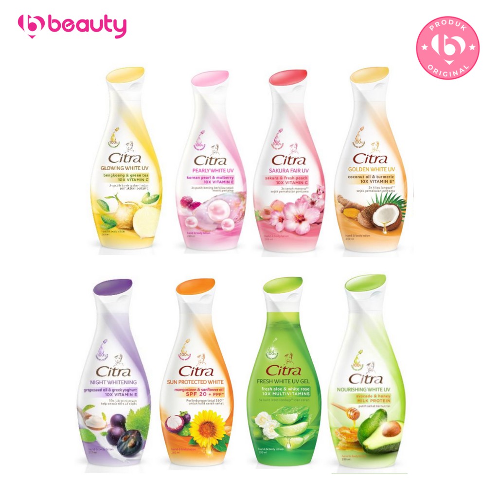 ❤ BEAUTY ❤ CITRA Handbody Lotion 120ml/230ml / Pearly White / Natural Glowing White UV /  Nourishing