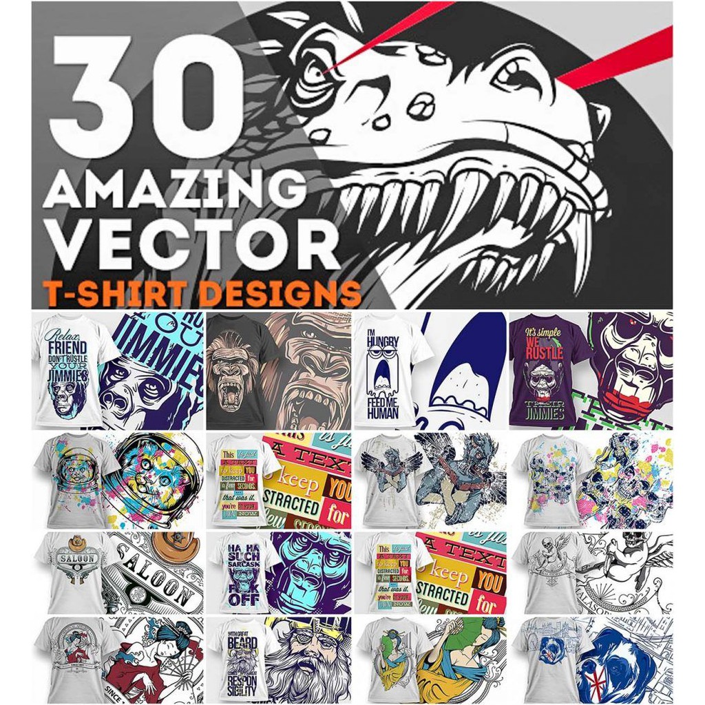 30 Jaw Dropping T-Shirt Designs - Vector Designs