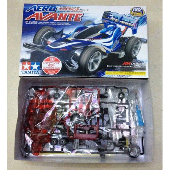 PROMO TAMIYA AERO AVANTE CLEAR RED SP AR CHASSIS