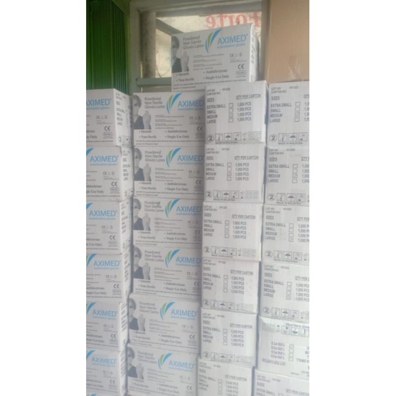 sarung tangan latex aximed gloves setara sensi gloves ada izin kemenkes