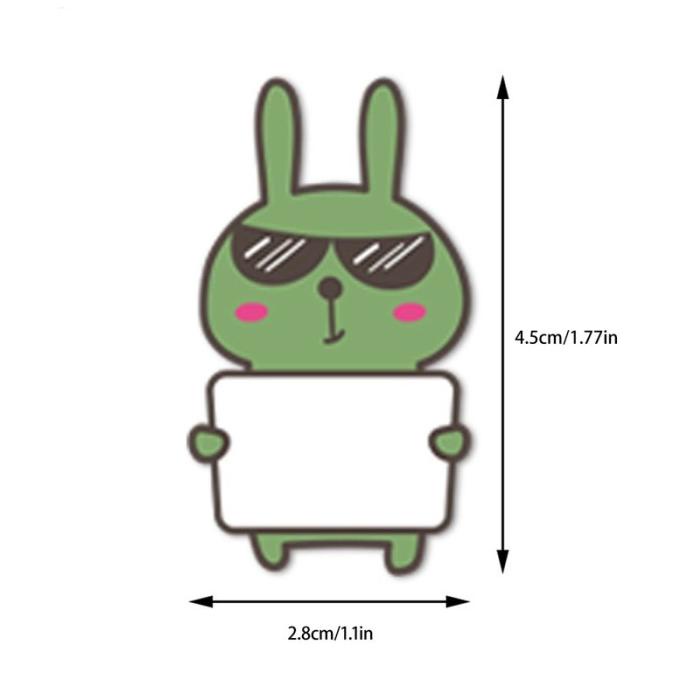 

75pcs Stiker Labelma Kosong 15 Desain Hewan Untuk Alat Tulis Sekolah A