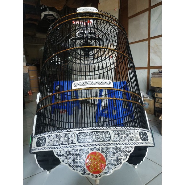sangkar murai batu full akrilik / sangkar murai ukir / sangkar premium / sangkar murai batu / kandan