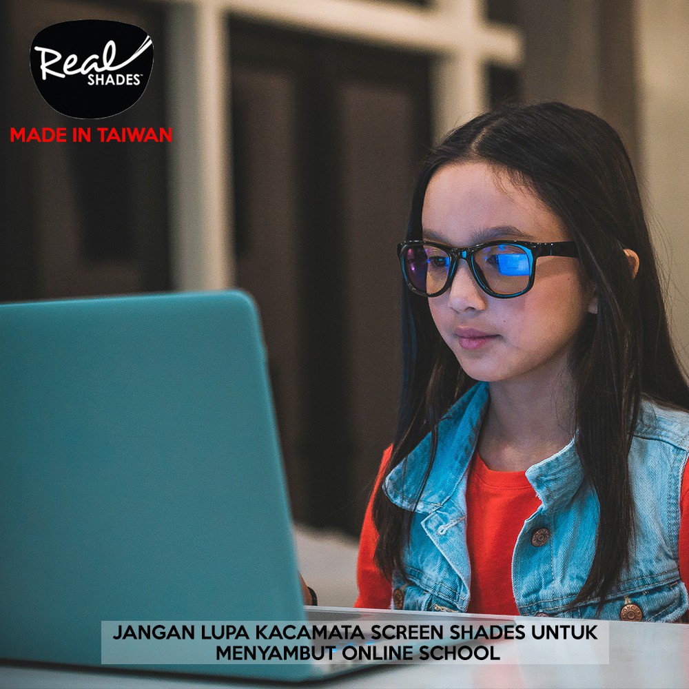 Real Shades Screen Glasses Kacamata Anak Anti Radiasi dan Sinar UVA/UVB