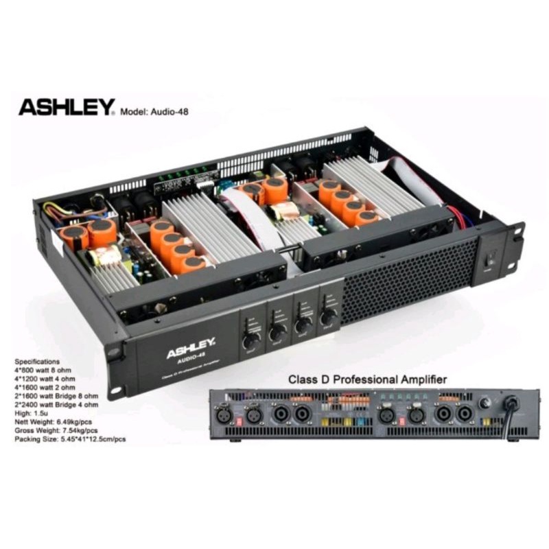 Power Ashley Audio 48 Original Power 4 Channel Class D