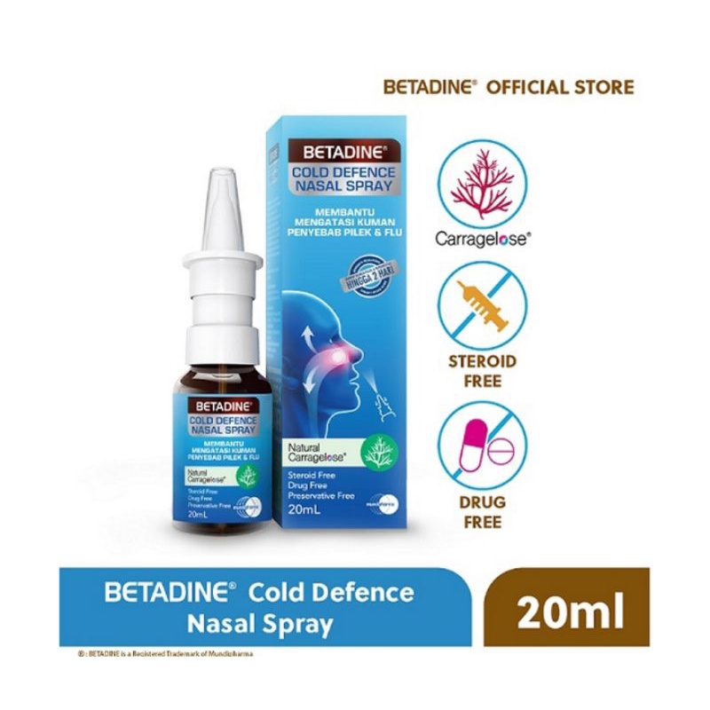 Jual Betadine Nasal Spray 20 Ml Shopee Indonesia