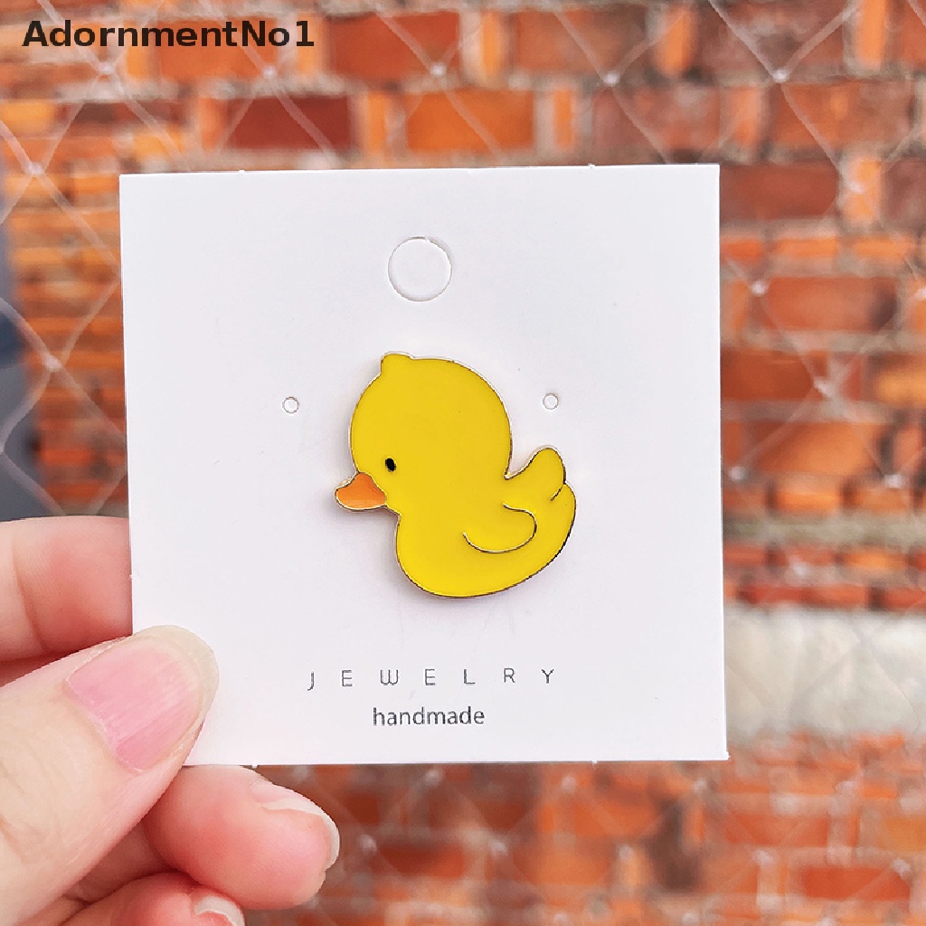 (AdornmentNo1) Bros Pin Enamel Desain Bebek Kuning Lucu