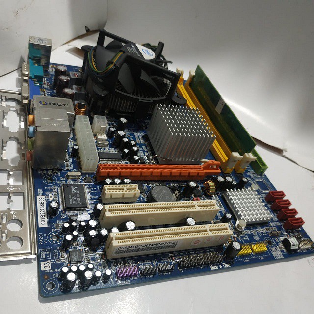 Mobo+Processor Dualcore+Fan+Ram 1Gb