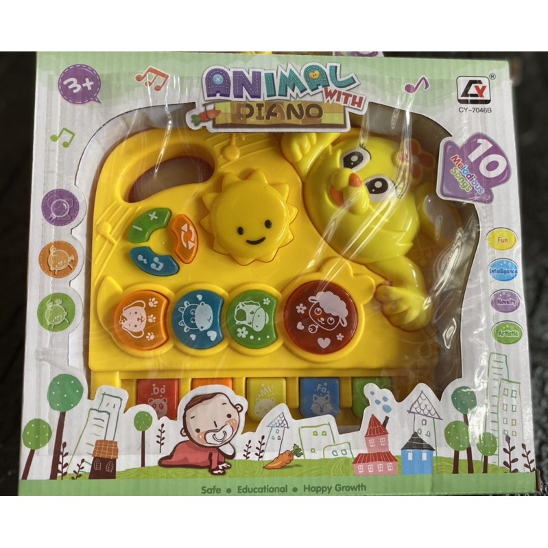 MAINAN BAYI/ANAK ANIMAL with Piano (SNI/Mainan Edukasi/FREE BUBBLEWRAP)