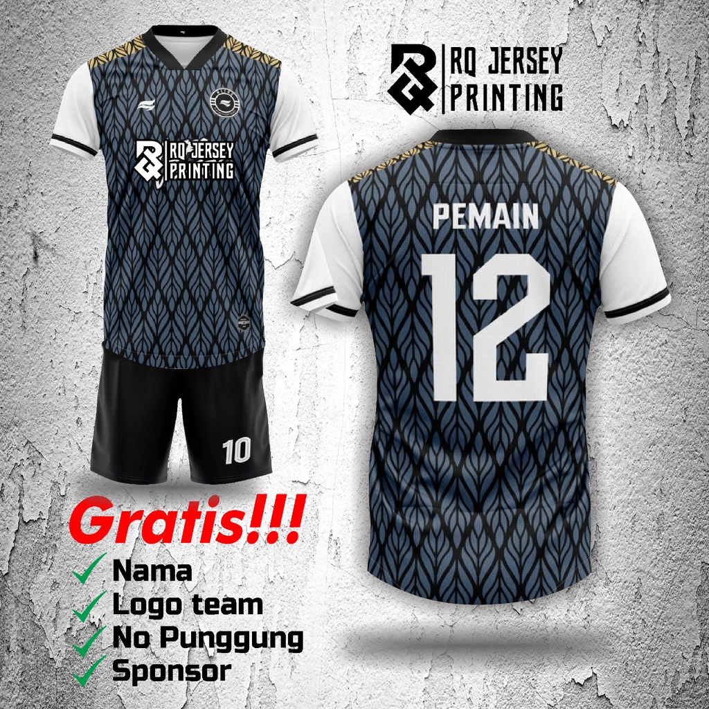jersey BIKIN 5 GRATIS 1  BISA SATUAN /stelan BAJU+CELANA jersey bola/futsal custom nama,logo,nomor d