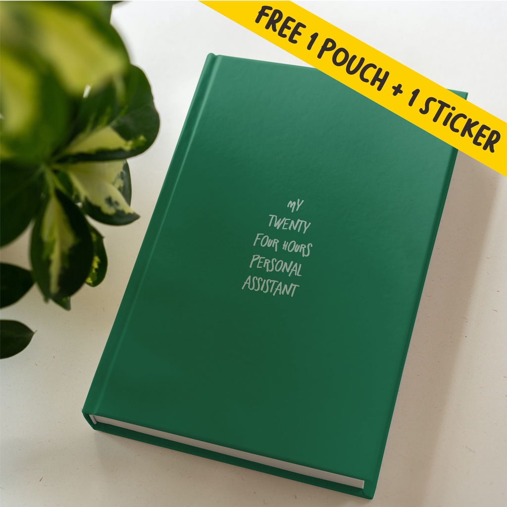 

Buku Catatan Notebook Notes Planner Journal Agenda, Polos dan Dotted Quotes Twenty four hours
