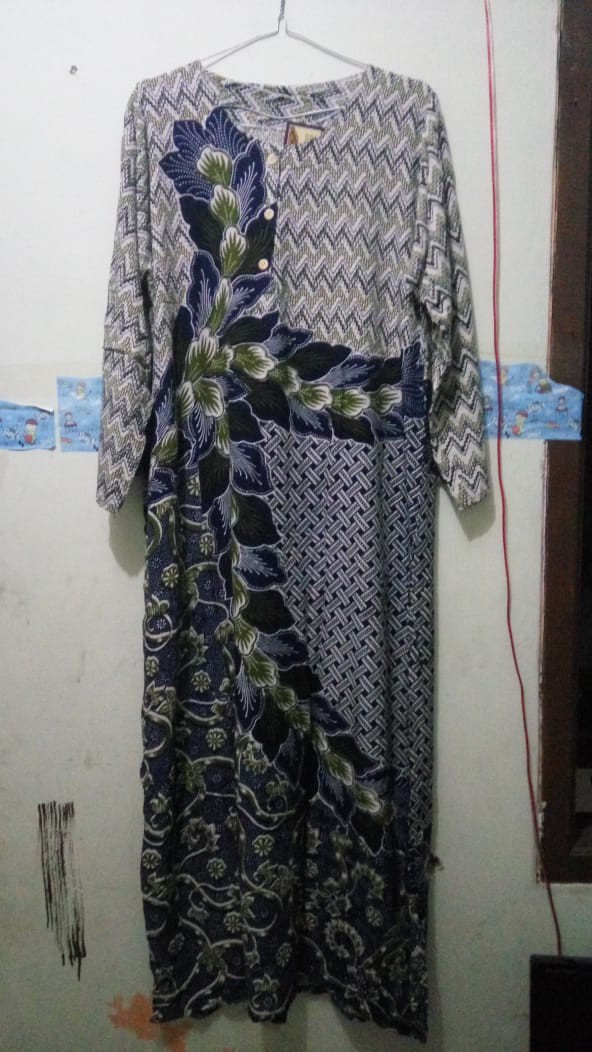 Daster Jumbo Valentine Coklat Queen Batik Pekalongan