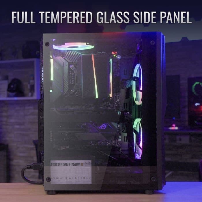 AEROCOOL Mecha [1FAN Black] STRIP RGB