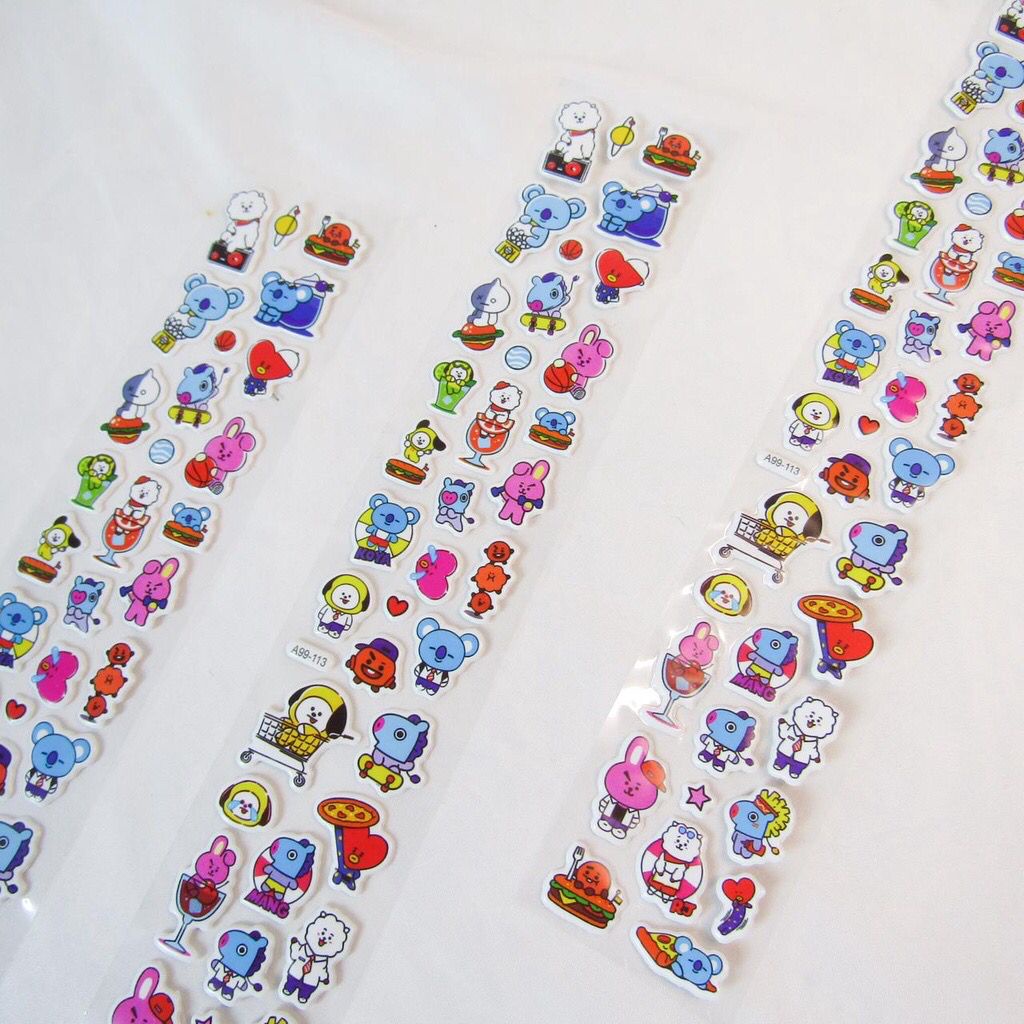 STICKER BT21 BANGTAN STIKER BTS ARMY MURAH READY COD GROSIR