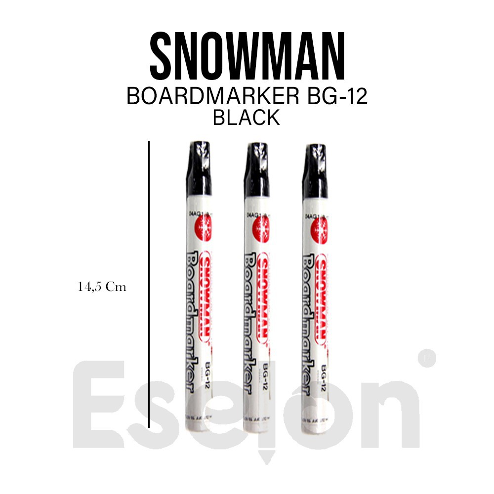 

Spidol Snowman Whiteboard Marker / Snowman Boardmarker BG-12 BISA HAPUS
