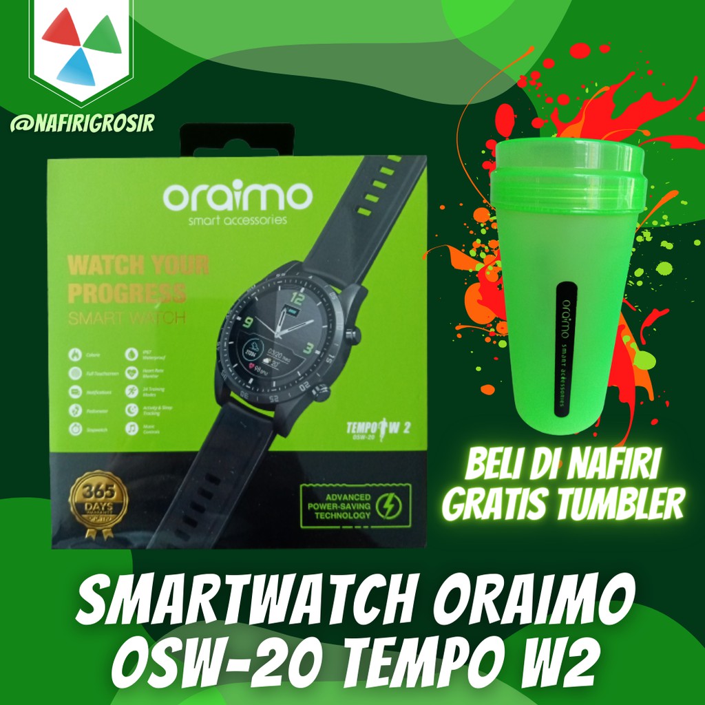 VROFFSTORE SMART WATCH ORAIMO TEMPO W2 OSW-20 JAM TANGAN FITNESS OLAHRAGA PINTAR