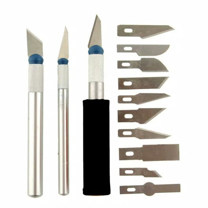 

UKIR-ALAT- SET PISAU UKIR SENI 13 IN 1 CRAFTING ART WITH 3 HANDLE -ALAT-UKIR.