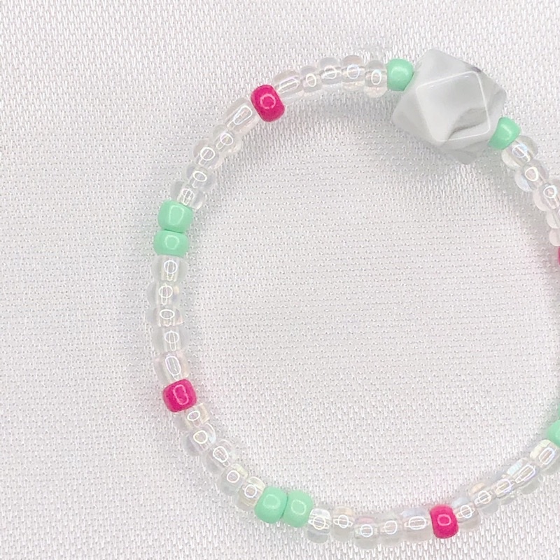 (NEW STOCK) Clear marble bracelet | Gelang manik | Bracelet beads