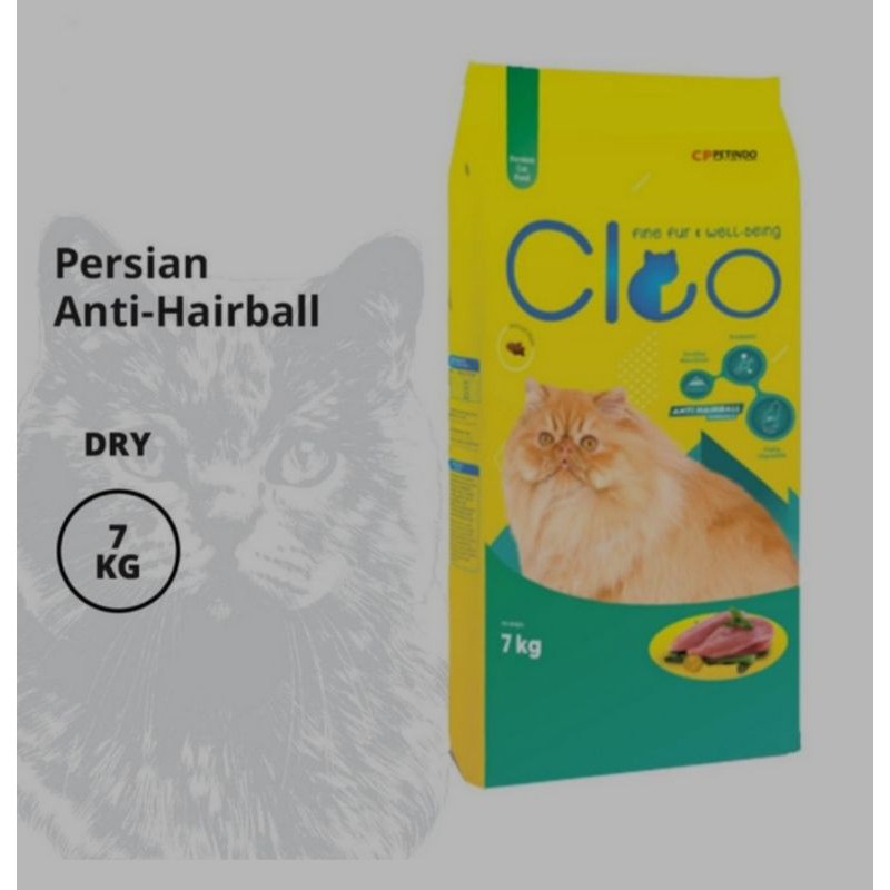 Cleo Persian 7kg anti hairball/ makanan kucing cleo