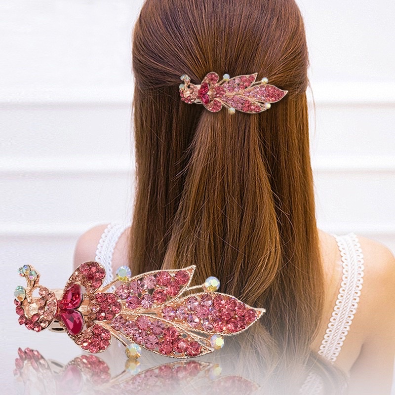 [ ECER ] IKAT RAMBUT MODEL CLIP KOREA CRYSTAL