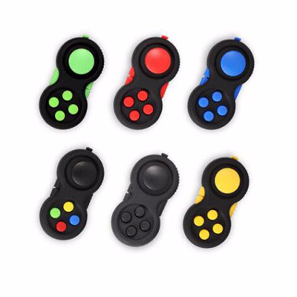 Needway  Controller Gamepad Decompression Toy Children Adults Toy Gamepad Is Used To Relieve Figet Toys Handle Fidget Pad Gamepad Toy Relaxing The Tight Fingers Keychain Fidget Toy Reduce Anxiety Games Antistress Toy The Stress Relieve/Multicolor