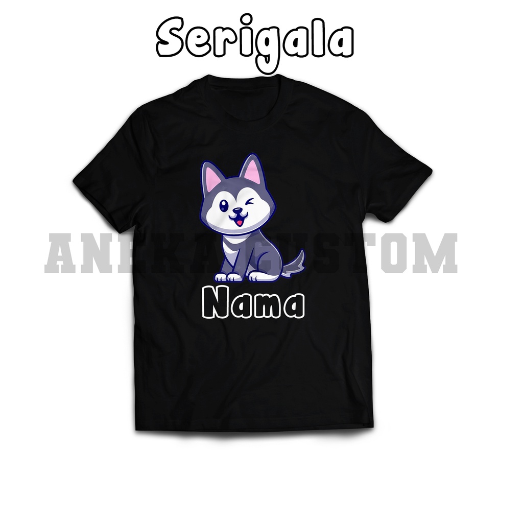 Kaos anak bebas nama karakter binatang / Kaos anak karakter binatang