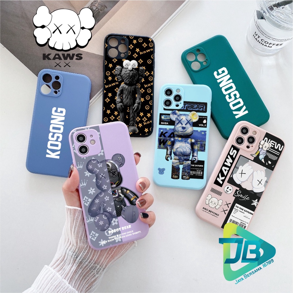 CASE CASING SOFTCASE SILIKON MACARON PELINDUNG KAMERA KAWS OPPO VIVO SAMSUNG XIAOMI REALME IPHONE ALL TYPE JB5371