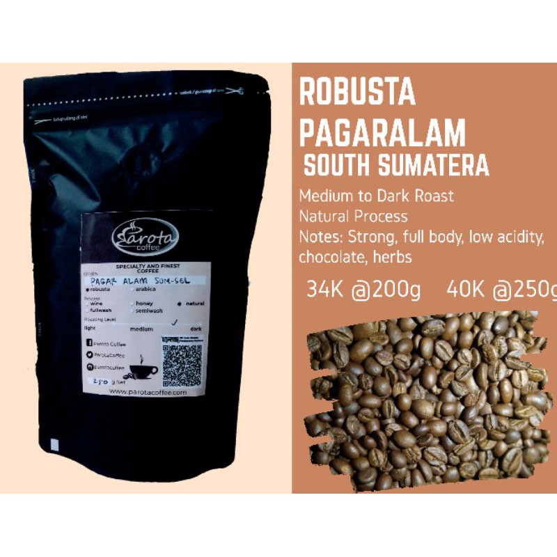 

Kopi Robusta Pagaralam Sumatera Selatan 200g
