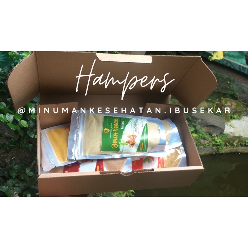 

HAMPERS MINKES ISI UWUH JAHE BERAS KENCUR KUNYIT & TEMULAWAK IBU SEKAR