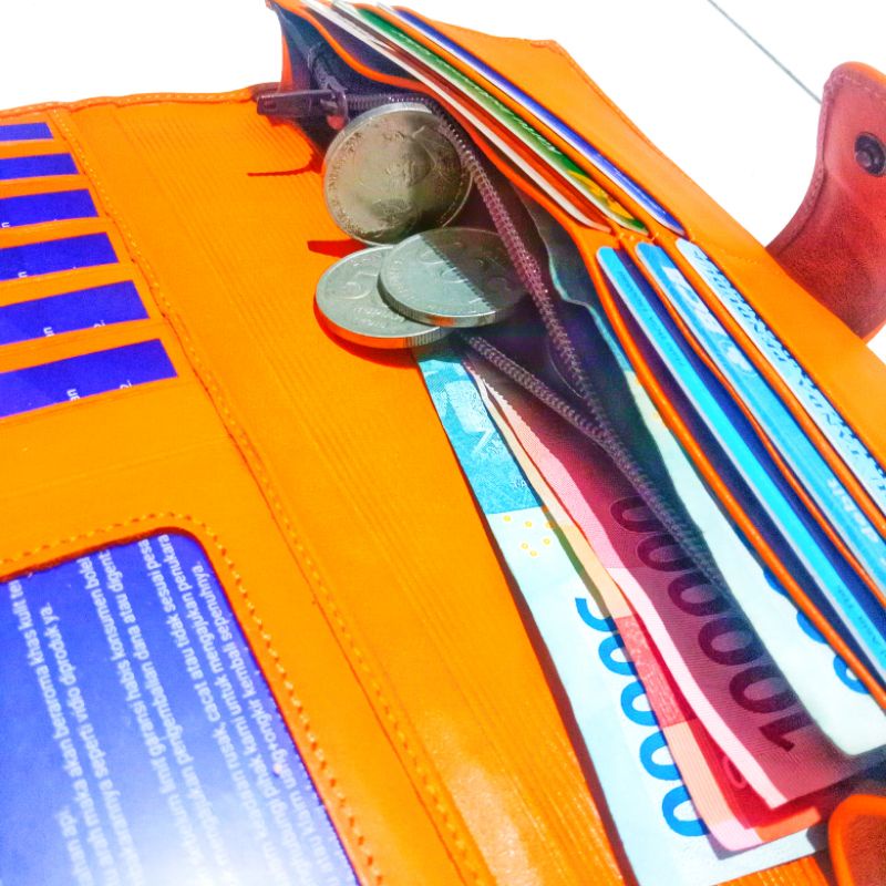 Dompet wanita Kulit Asli 100% Original Kulit asli Garut Slot Kartu Banyak