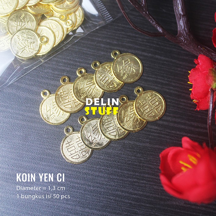 Koin Yen Koin Yenci Yuan  Koin Yuanci Yen Ci Ekonomis isi 50 pcs 2302024