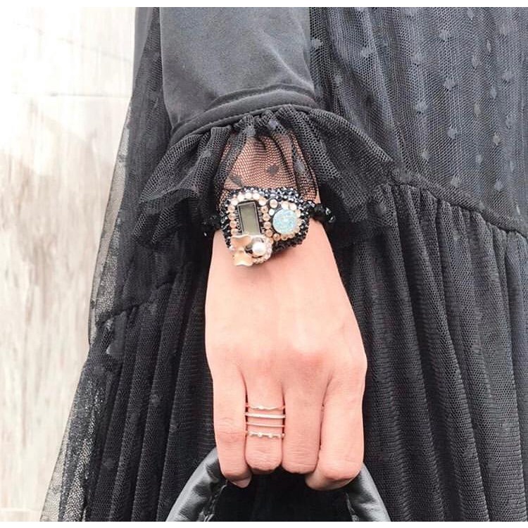 Tasbih Digital Swarovski Rhinstone Cincin dan Gelang